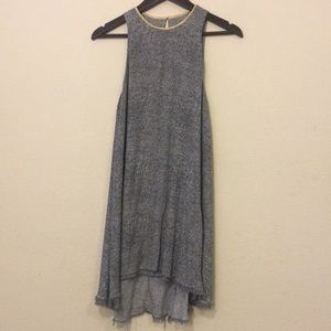 Alexander Wang raw hem flow viscose dress size 0